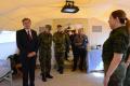 Defence Minister visits the deployable medical facility of the Military Medical Academy