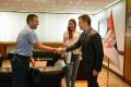 Minister Đorđević received a silver volleyball player Bjanka Busa