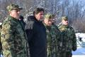 Minister Gasic and General Dikovic visited Medevce base