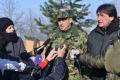 Minister Gasic and General Dikovic visited Medevce base