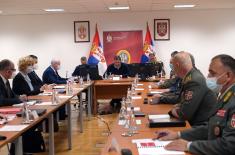 Sastanak predsednika Vučića sa kolegijumima ministra odbrane i načelnika Generalštaba