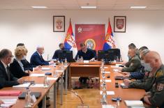 Sastanak predsednika Vučića sa kolegijumima ministra odbrane i načelnika Generalštaba