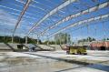 Ministers of Defence and Sports visit the construction site of athletic hall at Banjica
