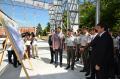 Ministers of Defence and Sports visit the construction site of athletic hall at Banjica