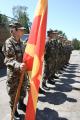 Members of the Macedonian Army in Obrenovac seen off 