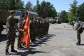 Members of the Macedonian Army in Obrenovac seen off 