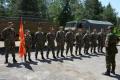 Members of the Macedonian Army in Obrenovac seen off 