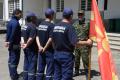 Members of the Macedonian Army in Obrenovac seen off 