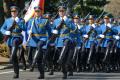 Preparations of members of the Guard for the parade in Beijing