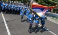 Preparations of members of the Guard for the parade in Beijing