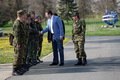 Prime Minister Vucic, Minister Gasic and General Dikovic visited members of the Air Force and Air Defence at Batajnica Airport 