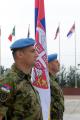 Serbian guardsmen in Tiananmen Square