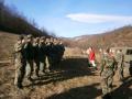 Minister of defence with the construction workers of water pipeline in Uzice