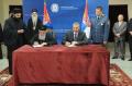 Signing the agreement on performing religious service in the military