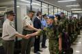 Members of the Serbian Armed Forces return from the Central African Republic