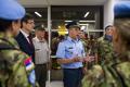 Members of the Serbian Armed Forces return from the Central African Republic