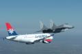 First Air Serbia plane landed accompanied by two planes of the Serbian Armed Forces 