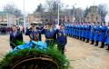 Laying wreaths on the occasion of the Defender of the Fatherland Day