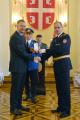Awarding medals for dilligent service