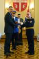 Awarding medals for dilligent service