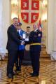 Awarding medals for dilligent service
