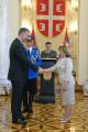 Awarding medals for dilligent service