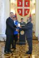 Awarding medals for dilligent service