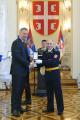 Awarding medals for dilligent service