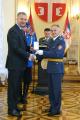 Awarding medals for dilligent service