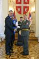 Awarding medals for dilligent service