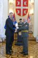 Awarding medals for dilligent service