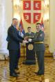 Awarding medals for dilligent service