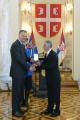 Awarding medals for dilligent service