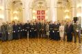 Awarding medals for dilligent service