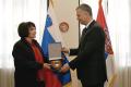 Министарка одбране Словеније Љубица Јелушич у посети Србији