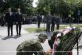 Laying wreaths at the memorial to the victims killed in bombing of KBC &quot;Dr Dragisa Misovic&quot;