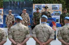 Awarding decorations to members of the contingent engaged in the UN mission in Cyprus