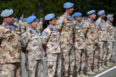 Awarding decorations to members of the contingent engaged in the UN mission in Cyprus