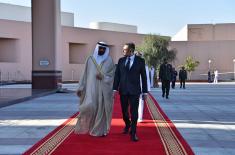 Continuous strengthening of cooperation with the United Arab Emirates