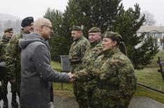 Minister Vučević visits units in Raška and Novi Pazar