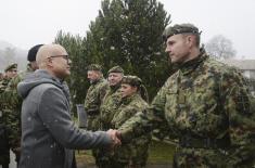 Minister Vučević visits units in Raška and Novi Pazar