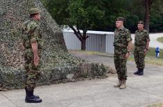 Vežba gašenja požara u skladištu pogonskih sredstava 