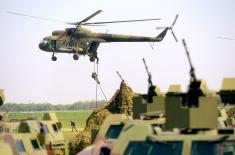 Minister Vučević and General Mojsilović at Dry Run for Demonstration of Capabilities of the Serbian Armed Forces “Granite 2023”