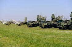 Minister Vučević and General Mojsilović at Dry Run for Demonstration of Capabilities of the Serbian Armed Forces “Granite 2023”