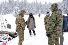 Members of Military Academy and British Armed Forces conduct joint cold-weather training