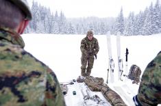 Members of Military Academy and British Armed Forces conduct joint cold-weather training