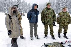 Members of Military Academy and British Armed Forces conduct joint cold-weather training