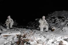 Obuka izviđača Kopnene vojske u zimskim uslovima