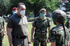 Minister Vulin at the Army Training Centre in Požarevac: Continuous training following medical recommendations of doctors and military medical corps  