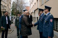 Meeting between ministers Vučević and Vesić on reconstruction of Air Force and Air Defence Command building